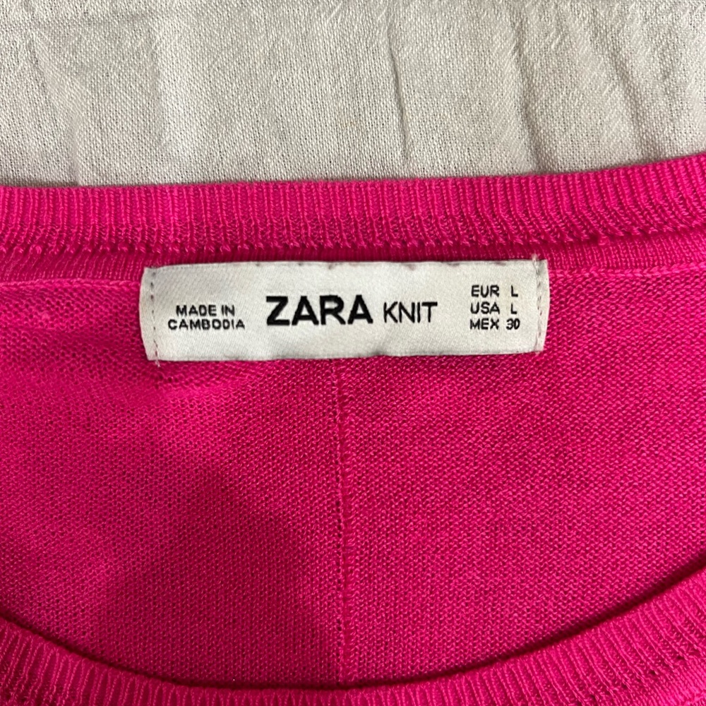 Zara Knit Pink Sweater